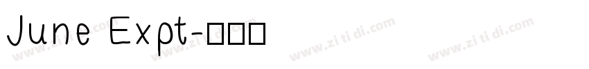 June Expt字体转换